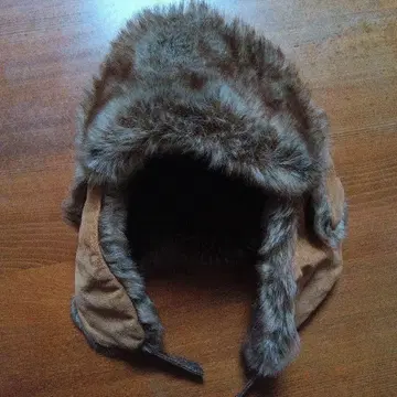 브라운 플라이트 캡 귀도리 포함 트루퍼 캡