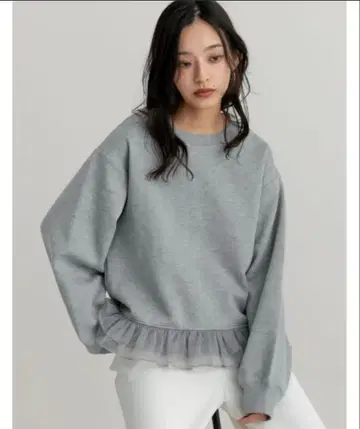 완판템 리디 속기모 밑단 오간자 프릴 풀오버