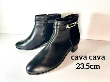 cava cava 사바사바 블랙 부티 사이드 지퍼 23.5cm