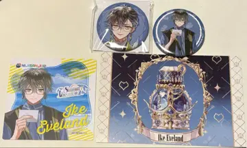 니지산지EN 아이크 이브랜드 캔뱃지 메시지 카드 코스터