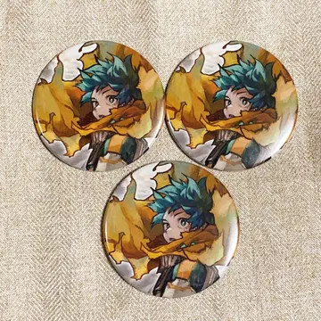 히로아카 전시회 컬렉션 캔뱃지 코레칸 미도리야 이즈쿠 3개 세트 캔뱃지