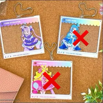 너와 아이돌 프리큐어전 SNS풍 아크릴 키링 큐어큐운큐운