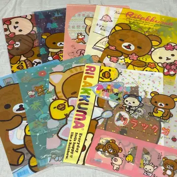 3 리락쿠마 클리어 파일 헤이세이 레트로 당시 물품 로손 산엑스