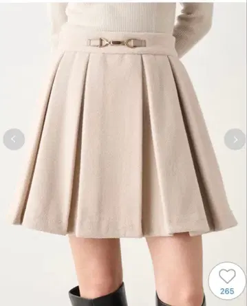 snidel 박스 플리츠 스커트