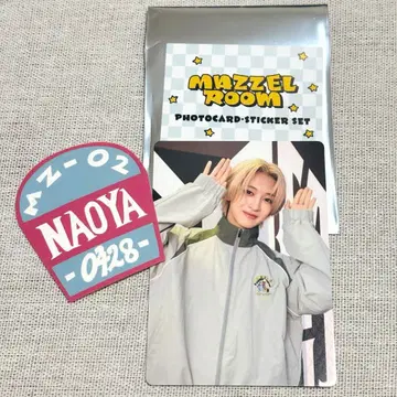 MAZZEL 마제베야 포토 카드 스티커 세트 NAOYA 나오야