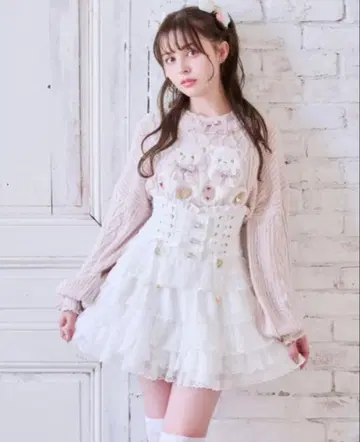 LIZLISA 티어드 프릴 치마바지 스커트