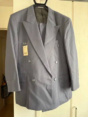 그레이 더블 수트 S 사이즈 셋업