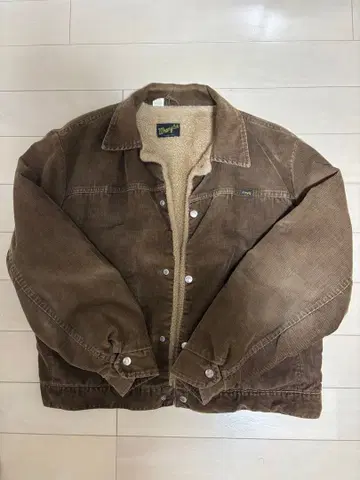 Wrangler 코듀로이 자켓 브라운 단장