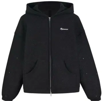 andwang kirakira zip up Black 002 M 사이즈