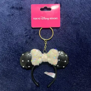 디즈니 미니 퀼팅 스팽글 머리띠 키링