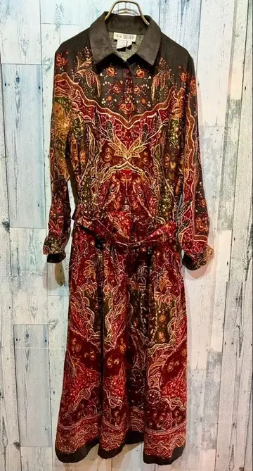 빈티지 USA 구제 의류 TOGETHER 패턴 원피스