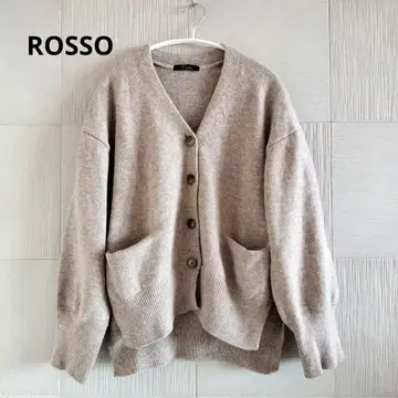 URBAN RESEARCH ROSSO 슬릿 와이드 V넥 가디건