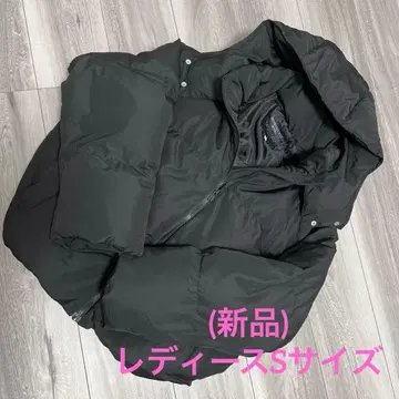 [ 새상품 ] 여성용 다운 코트 자켓 S 블랙 블랙 Right-on
