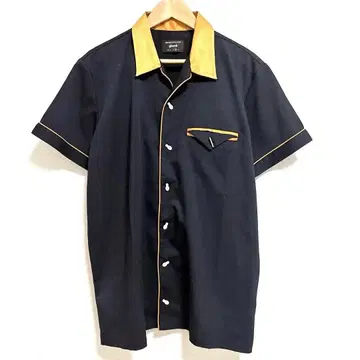 glamb 볼링 셔츠 블랙/골드 컬러