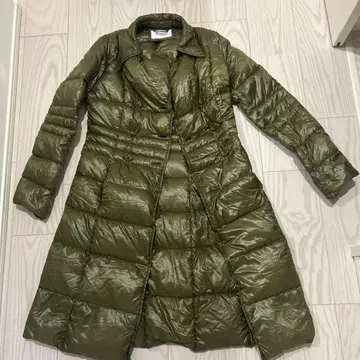 Herno 올리브 그린 롱 다운 자켓 사이즈 44