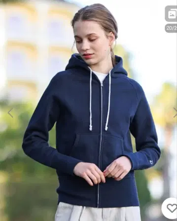 드레스 털릭 시 디키 쭈리 집업 후드티 네이비 3