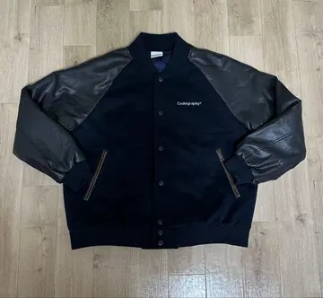 Codegraphy 바시티 자켓 M 사이즈 네이비/블랙