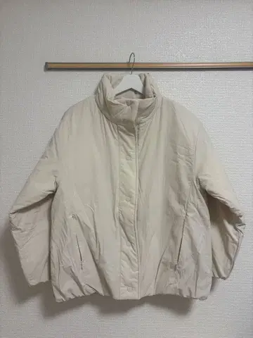 아이보리 방수 캐주얼 오버사이즈 아우터