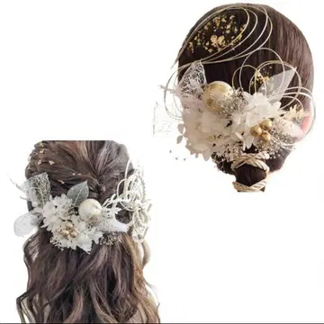 성인식 머리 장식