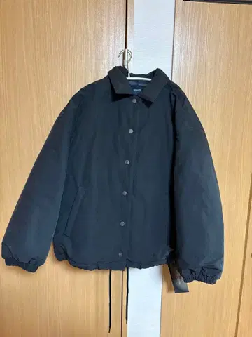 블랙 다운 자켓 오버 사이즈