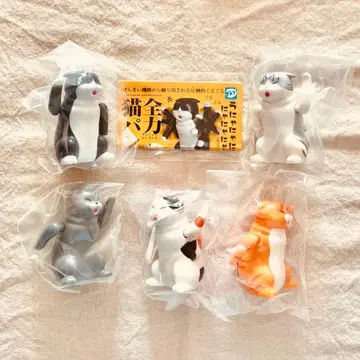 [ 총 5종 컴프 세트 ] 전력 고양이 펀치 가챠