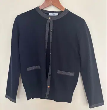 네이비 버튼 가디건