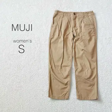 [ 무인양품 ] 크롭 테이퍼드 팬츠 치노 팬츠 면 100 캐주얼 새상품급