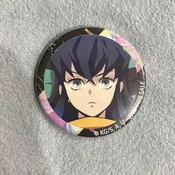 귀멸의 칼날 하시비라 이노스케 한정판 캔뱃지 카키야스 콜라보
