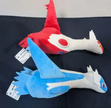 [ 2개 세트 ] 라티아스 라티오스 모후굿토 봉제 인형 포켓몬