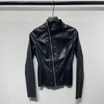 블랙 가죽 자켓 y2k