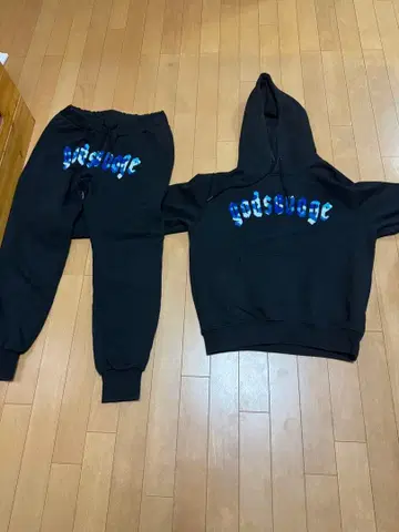 gotsavage 블랙 후드티와 팬츠 상하의 세트