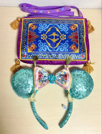 디즈니 알라딘 재스민 머리띠 파우치