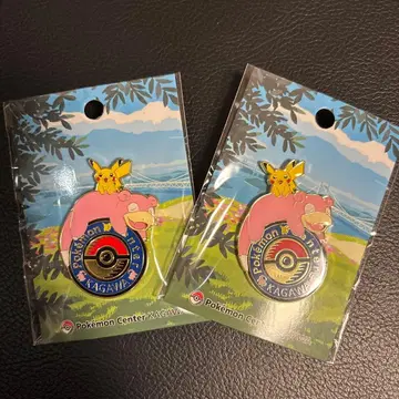 포켓몬 센터 카가와 로고 핀즈 야돈 새상품 오픈 기념 포켓몬 센터 2개