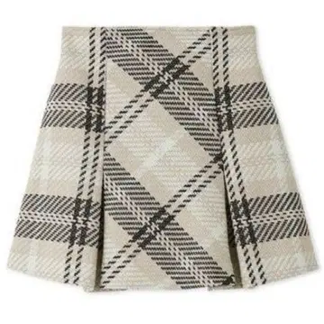 SNIDEL 스나이델 로빙 체크 미니 스커트 아이보리 size1