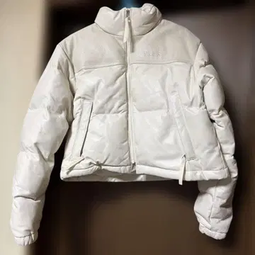 PEAS 화이트 숏 다운 자켓