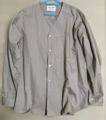 FORK&SPOON 노카라 롱 슬리브 셔츠 DF26-13V008