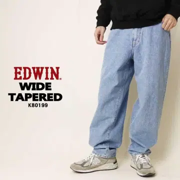 EDWIN 와이드 테이퍼드 데님 K80199 S