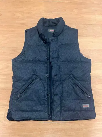 Dickies 데님풍 다운 베스트 L 사이즈 다크 네이비