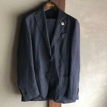 LARDINI 네이비 summer 린넨 캐주얼 수트 42