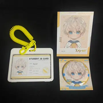 세이야 유치원 배지 폴라로이드 카드 아크릴 사진 참 3종 세트