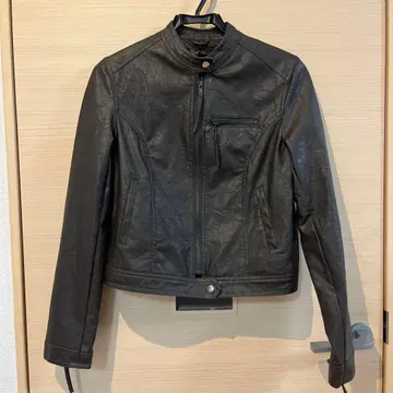 Tride Girl 가죽 자켓 아우터 브라운