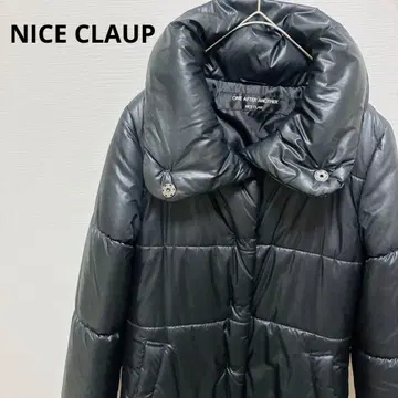 ONE AFTER ANOTHER 블랙 다운 자켓 롱