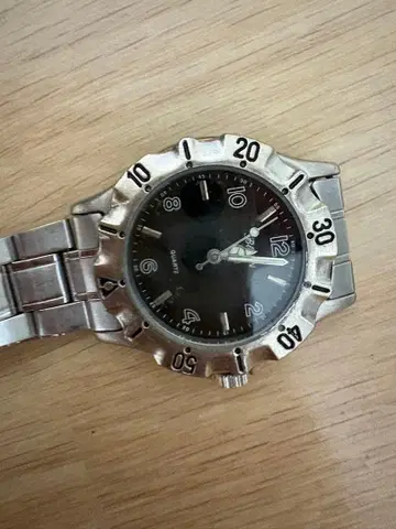 쿼츠식 남성용 시계 블랙 다이얼 정크