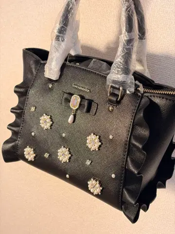 (전 새상품) SAMANTHAVEGA 비쥬 부착 핸드백