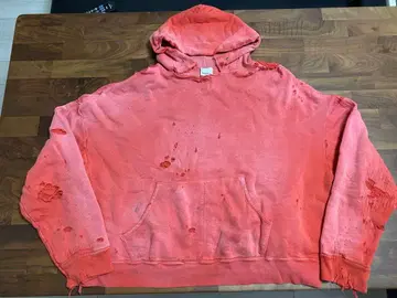 READYMADE DOUBLE FACE HOODIE /RED S