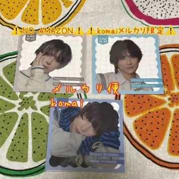 나카타 히로키 버스데이 이벤트 2025 정사각형 카드 묶음 판매 3장