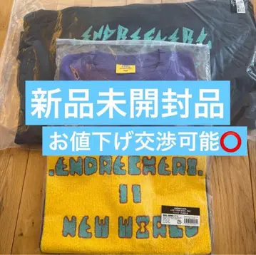 엔드리케리 ENDLICHERI 후드티 블랙 T셔츠 보라색