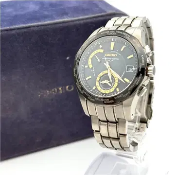 SEIKO 브라이츠 8B53-0AA1 TI/솔라 블랙 다이얼 작동