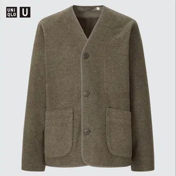 새상품급 유니클로 U 플리스 가디건 베이지 사이즈 L