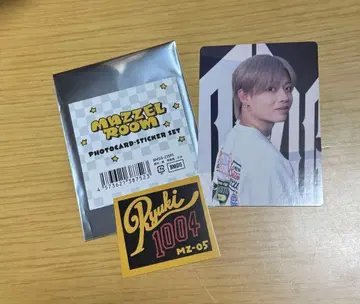 MAZZEL ROOM Ryuki 포토 카드 스티커 세트